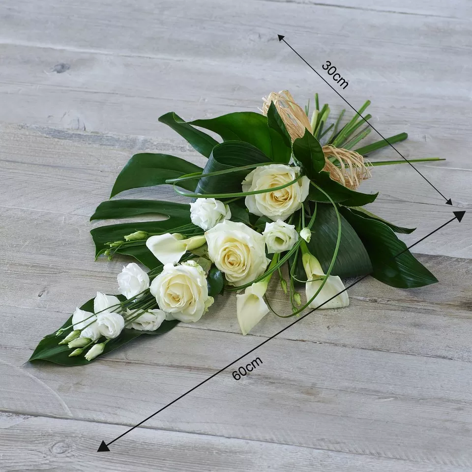 White Rose and Calla Lily Sheaf - Image 2