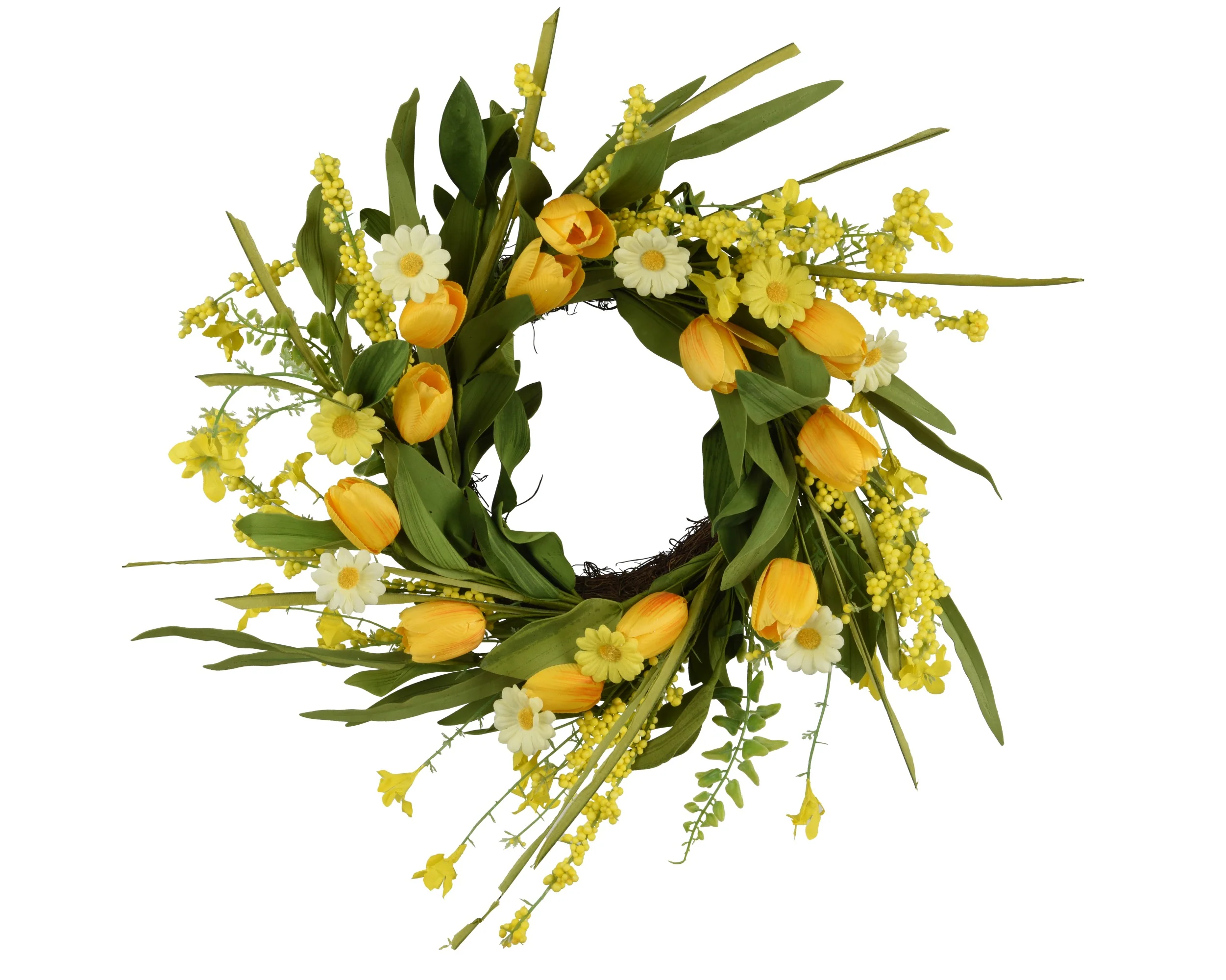 Wreath tulip/daisy